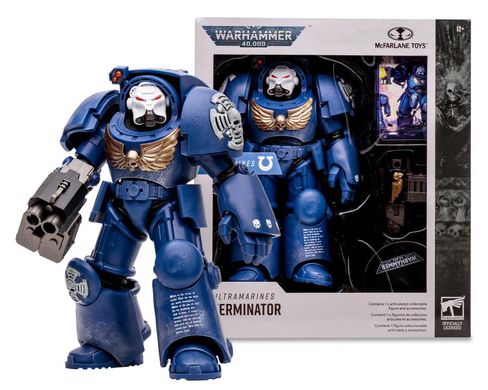 Коллекционная фигура Ультрамарин в броне терминатора Warhammer 40,000 Ultramarines Terminator Mega