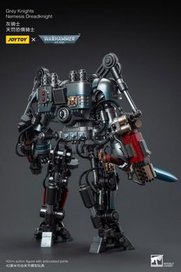 Колекційна фігура Дреднайт Сірих Лицарів з пілотом Warhammer 40K Grey Knights Nemesis Dreadknight with Terminator Caddon Vibova 1/18
