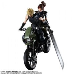 Комплект коллекционных фигур Клауд, Джесси и мотоцикл Final Fantasy VII Remake Play Arts Kai Jessie, Cloud & Motorcycle Set