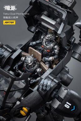 Колекційна фігура Чорний Меха з 2 пілотами Dark Source Tiekui Dual Pilot Mecha 1/25 Scale Mecha Figure Set JoyToy
