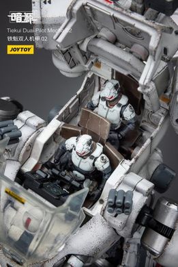 Колекційна фігура Білий Меха з 2 пілотами Dark Source Tiekui Dual Pilot Mecha (Ver. 2) 1/25 Scale Mecha Figure Set JoyToy