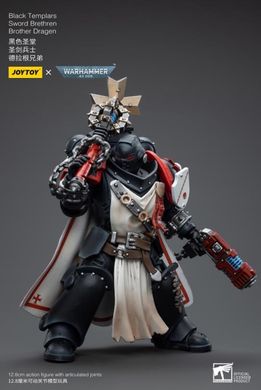 Колекційна фігура Темний Храмовник Warhammer 40k Black Templars Sword Brethren Brother Dragen 1/18 JoyToy