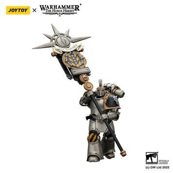 Коллекционная фигура Избранного Железных Воинов с Штандартом Легиона Warhammer: The Horus Heresy Iron Warriors Command Squad Chosen with Legion Standard 1/18
