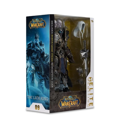 Колекційна фігура Артас Король Ліч World of Warcraft McFarlane Elite Edition #9 The Lich King Deluxe