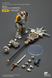 Коллекционная фигура Избранного Железных Воинов с Штандартом Легиона Warhammer: The Horus Heresy Iron Warriors Command Squad Chosen with Legion Standard 1/18