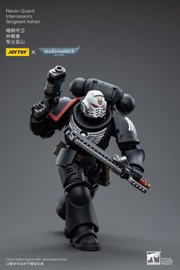 Колекційна фігура Сержант Гвардії Ворона Warhammer 40K Raven Guard Intercessors Sergeant Ashan 1/18