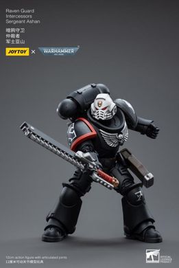 Колекційна фігура Сержант Гвардії Ворона Warhammer 40K Raven Guard Intercessors Sergeant Ashan 1/18