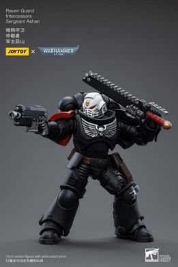 Колекційна фігура Сержант Гвардії Ворона Warhammer 40K Raven Guard Intercessors Sergeant Ashan 1/18