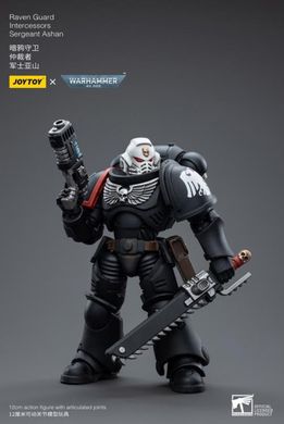 Колекційна фігура Сержант Гвардії Ворона Warhammer 40K Raven Guard Intercessors Sergeant Ashan 1/18