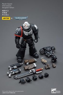 Колекційна фігура Сержант Гвардії Ворона Warhammer 40K Raven Guard Intercessors Sergeant Ashan 1/18