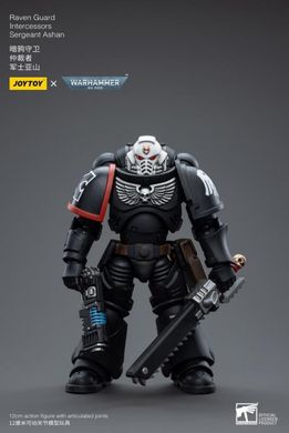 Колекційна фігура Сержант Гвардії Ворона Warhammer 40K Raven Guard Intercessors Sergeant Ashan 1/18