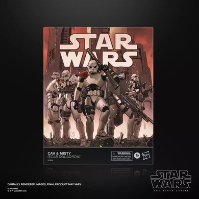 Комплект колекційних фігур Місті та Кав Star Wars The Black Series Misty & Cav (SCAR Squadron)