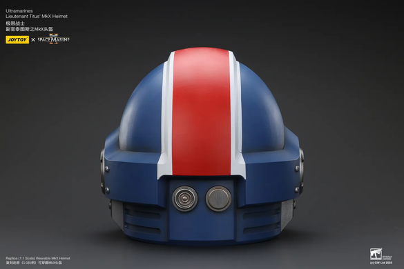 Коллекционный шлем Лейтенанта Титуса Warhammer 40,000: Space Marine 2 Ultramarines Lieutenant Titus' MKX Wearable Helmet Replica