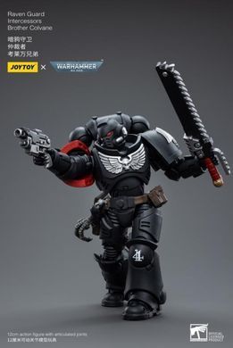 Коллекционная фигура Гвардии Ворона Warhammer 40K Raven Guard Intercessors Brother Colvane 1/18