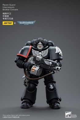 Коллекционная фигура Гвардии Ворона Warhammer 40K Raven Guard Intercessors Brother Colvane 1/18