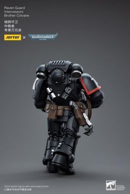 Коллекционная фигура Гвардии Ворона Warhammer 40K Raven Guard Intercessors Brother Colvane 1/18