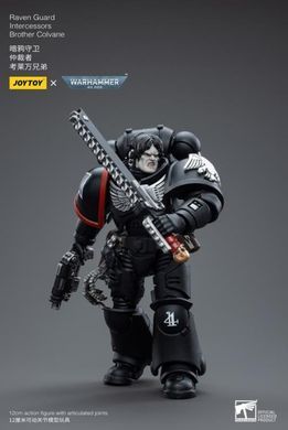 Коллекционная фигура Гвардии Ворона Warhammer 40K Raven Guard Intercessors Brother Colvane 1/18