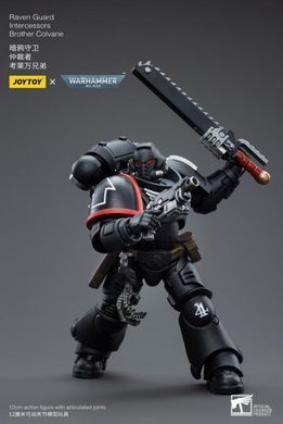 Коллекционная фигура Гвардии Ворона Warhammer 40K Raven Guard Intercessors Brother Colvane 1/18