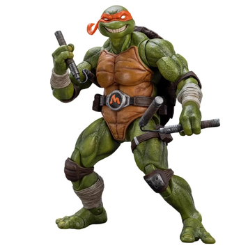 Колекційна фігура Мікеланджело TMNT - Michelangelo - 1/12 Scale - Lingjihun - Mety Toys