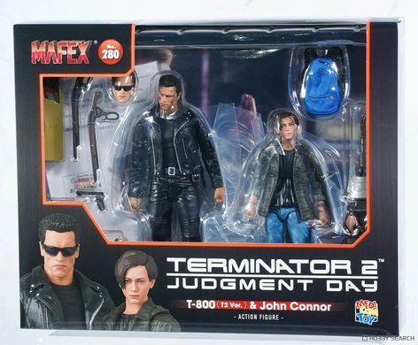 Комплект колекційних фігур Т-800 та Джон Коннор Terminator 2: Judgment Day MAFEX No.280 T-800 (T2 Ver.) and John Connor Two-Pack