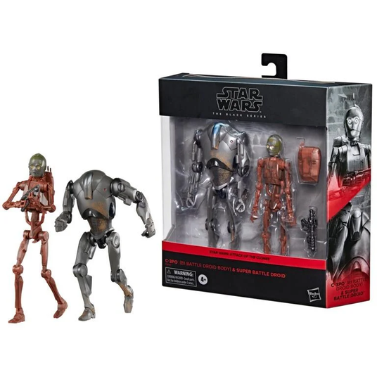 Star Wars Droids フィギュア 3体セット Купить Комплект коллекционных фигур Супер Боевой Дроид и С-3РО