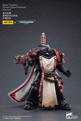 Колекційна фігура Warhammer 40K Black Templars Primaris Sword Brethren Eberwulf 1/18 JoyToy