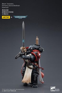 Колекційна фігура Warhammer 40K Black Templars Primaris Sword Brethren Eberwulf 1/18 JoyToy