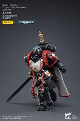 Колекційна фігура Warhammer 40K Black Templars Primaris Sword Brethren Eberwulf 1/18 JoyToy