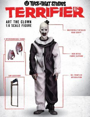 Коллекционная фигура Ужасающий (Клоун Арт) Terrifier Art the Clown 1/6