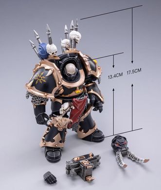Колекційна фігура Термінатор темного легіону Хаосу Warhammer 40K Black Legion Chaos Terminator Brother Bathalorr 1/18