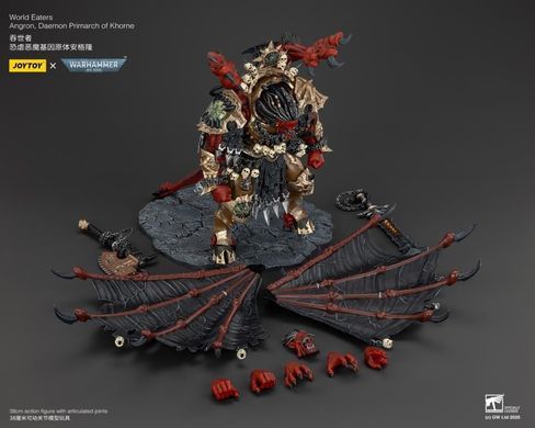 Коллекционная фигура Ангрон, Демон Примарх Кхорну Warhammer 40K World Eaters Angron, Daemon Primarch of Khorne 1/18