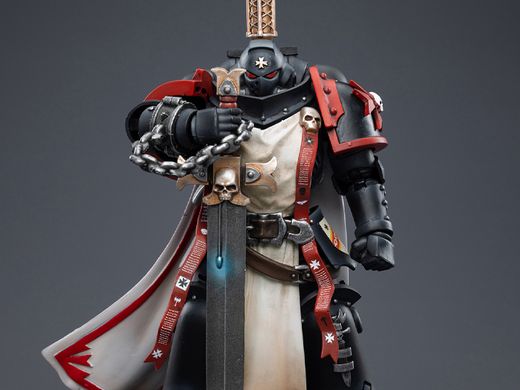 Колекційна фігура Warhammer 40K Black Templars Primaris Sword Brethren Eberwulf 1/18 JoyToy