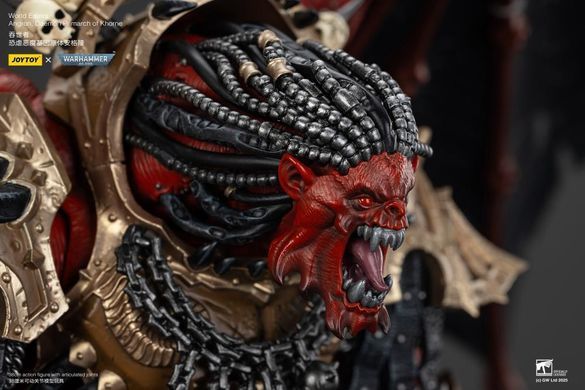 Коллекционная фигура Ангрон, Демон Примарх Кхорну Warhammer 40K World Eaters Angron, Daemon Primarch of Khorne 1/18