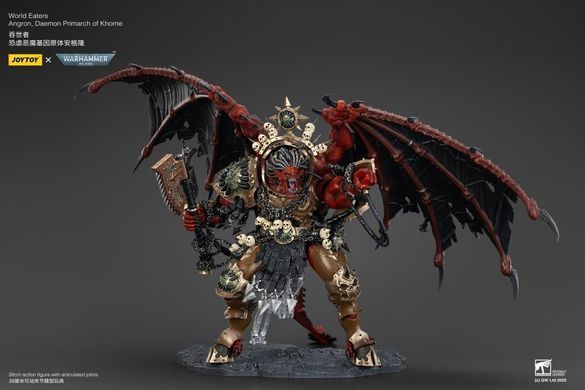Коллекционная фигура Ангрон, Демон Примарх Кхорну Warhammer 40K World Eaters Angron, Daemon Primarch of Khorne 1/18