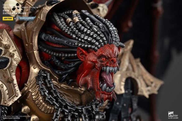 Коллекционная фигура Ангрон, Демон Примарх Кхорну Warhammer 40K World Eaters Angron, Daemon Primarch of Khorne 1/18