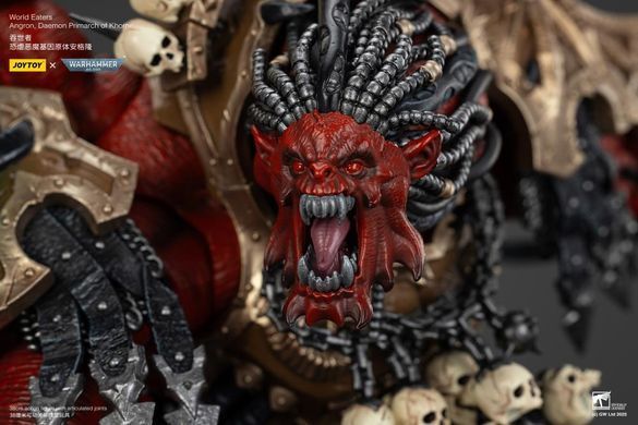 Коллекционная фигура Ангрон, Демон Примарх Кхорну Warhammer 40K World Eaters Angron, Daemon Primarch of Khorne 1/18