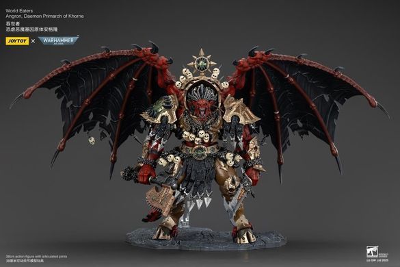 Коллекционная фигура Ангрон, Демон Примарх Кхорну Warhammer 40K World Eaters Angron, Daemon Primarch of Khorne 1/18