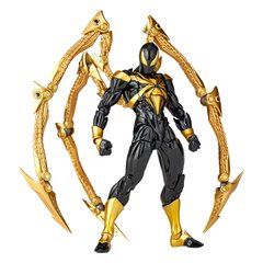 Колекційна фігура Залізний Павук Людина-Павук Marvel Amazing Yamaguchi Revoltech No.023 Iron Spider (Black ver.)