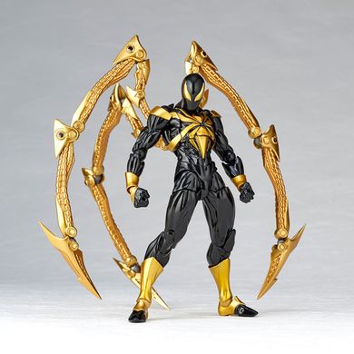 Коллекционная фигура Железный Паук Человек-Паук Marvel Amazing Yamaguchi Revoltech No.023 Iron Spider (Black ver.)