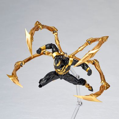 Колекційна фігура Залізний Павук Людина-Павук Marvel Amazing Yamaguchi Revoltech No.023 Iron Spider (Black ver.)