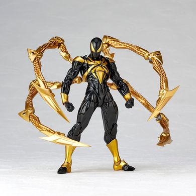 Колекційна фігура Залізний Павук Людина-Павук Marvel Amazing Yamaguchi Revoltech No.023 Iron Spider (Black ver.)