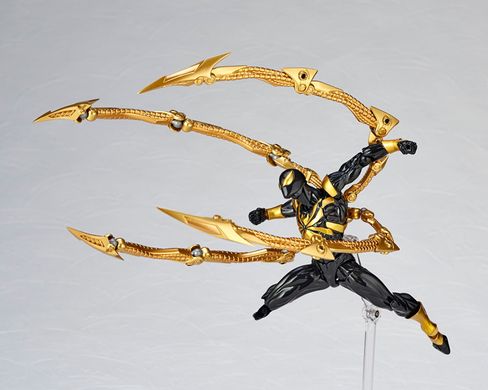 Колекційна фігура Залізний Павук Людина-Павук Marvel Amazing Yamaguchi Revoltech No.023 Iron Spider (Black ver.)