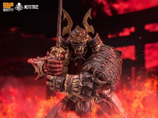 Колекційна фігура Самурай Асура Такігава Mety Toyz 1/10 Adventurer World Oni-faced Asura Takigawa + Accessory Pack WF2025 Limited Edition