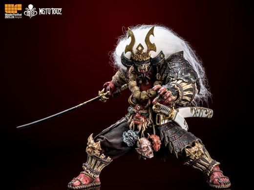 Колекційна фігура Самурай Асура Такігава Mety Toyz 1/10 Adventurer World Oni-faced Asura Takigawa + Accessory Pack WF2025 Limited Edition