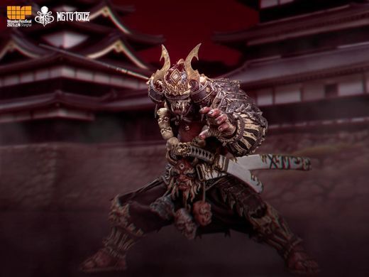 Колекційна фігура Самурай Асура Такігава Mety Toyz 1/10 Adventurer World Oni-faced Asura Takigawa + Accessory Pack WF2025 Limited Edition