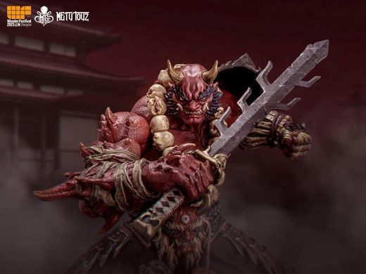 Колекційна фігура Самурай Асура Такігава Mety Toyz 1/10 Adventurer World Oni-faced Asura Takigawa + Accessory Pack WF2025 Limited Edition
