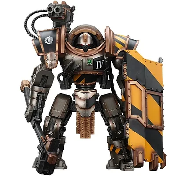 Коллекционная фигура Робот Железного Круга класа "Домитар-Феррум" Warhammer 40K Iron Warriors Iron Circle Domitar-Ferrum Class Battle-automata with Karceri Battle Shield and Graviton Crusher 1/18