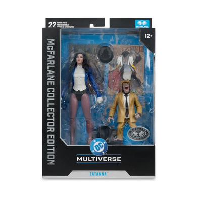 Колекційна фігура Затанна та детектив Чімп DC Classic DC Multiverse Collector Edition Zatanna with Detective Chimp Platinum (Chase)