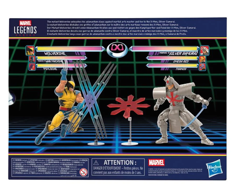 Комплект колекційних фігур Росомаха проти Срібного Самурая Marvel Legends Gamerverse Wolverine vs. Silver Samurai Two-Pack