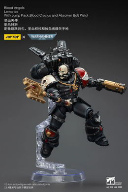 Коллекционная фигура Лемартес Дорн Warhammer 40,000 Blood Angels Lemartes with Jump Pack, Blood Crozius and Absolver Bolt Pistol 1/18